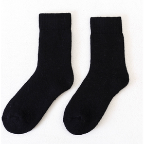 Winter thickening wool socks for women black